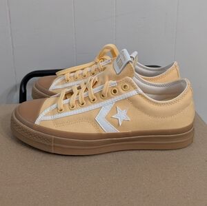 Converse All Star Gold and Cream Sneakers